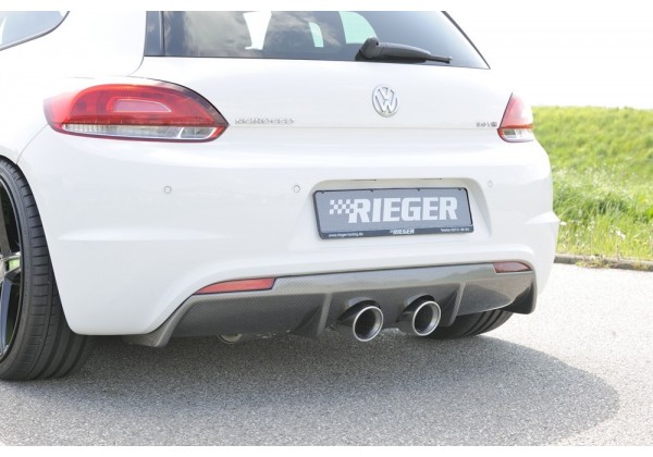 Spoiler trasero Rieger VW Scirocco 3 (13) 08.08-04.14 (antes de restyling),  05.14- (ex restyling)/2-puertas Scirocco R (13) 11.0