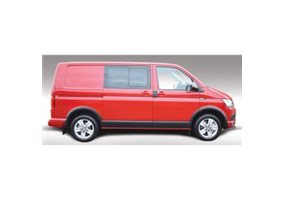 Juego de faldones laterales Volkswagen Transporter T5 2003-2015 & T6 2015- Korte wielbasis & Dubbele schuifdeur - negro