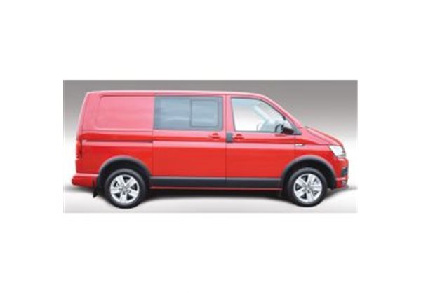 Juego de faldones laterales Volkswagen Transporter T5 2003-2015 & T6 2015- Korte wielbasis & Dubbele schuifdeur - negro