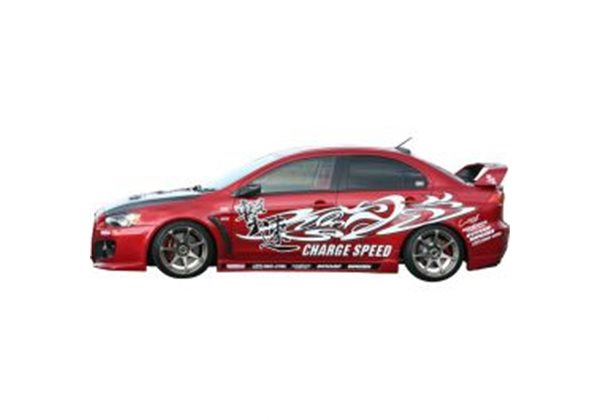 Juego de faldones laterales Mitsubishi Lancer Evo X CZ4A (FRP) 