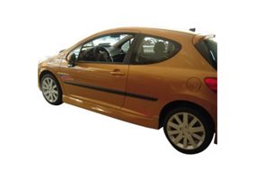 Juego de faldones laterales Peugeot 207 2006- 'tipo A' (ABS) 