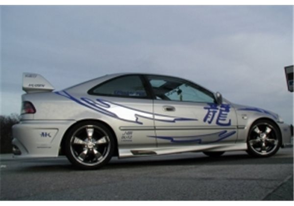 Taloneras Laterales Honda Civic 96-00 Coupe Twisted 