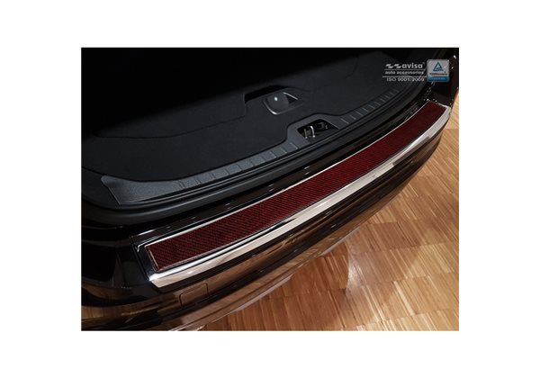 Protector Paragolpes Acero Inoxidable Volvo Xc60 2013-2016 Cromado/look Carbono Rojo-negro