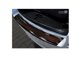 Protector Paragolpes Acero Inoxidable Bmw 5-serie F11 Touring 2010-2016 Negro/look Carbono Rojo-negro