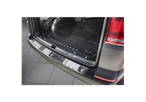 Protector Paragolpes Acero Inoxidable Volkswagen Transporter T6 2015- (met Achterklep) 'ribs' 
