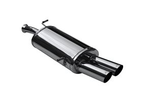 Escape Inoxcar para Peugeot 307 SW 2.0 16v (138pk) 2002- 2x80mm Racing 