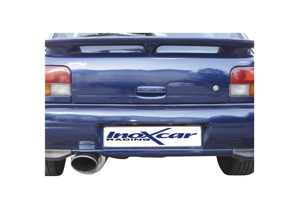 Escape Inoxcar para Subaru Impreza 4WD 2.0 GT-Turbo -2000 150x105mm 