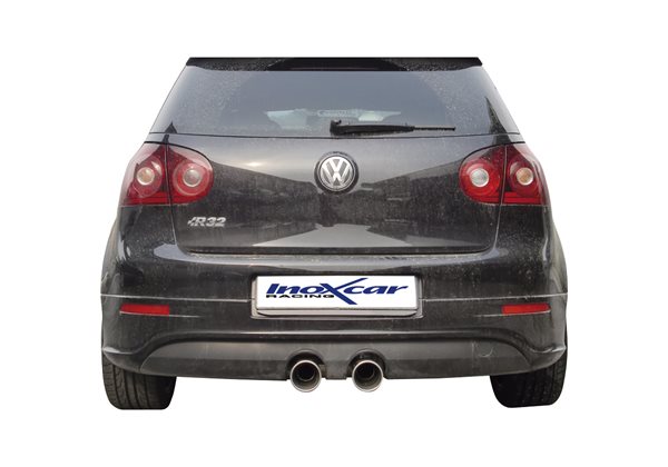 Escape Inoxcar para Volkswagen Golf V R32 3.2 V6 (250pk) 2004- Links/Rechts 102mm 