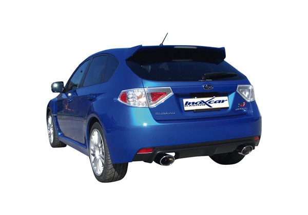 Escape Inoxcar para Subaru Impreza WRX STi (300pk) 2010- Links/Rechts 150x105mm Oblique 