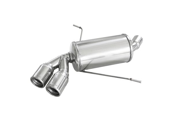 Escape Inoxcar para BMW 1-Serie E87 116i/118i 2004- 2x80mm 