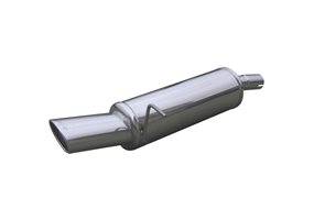 Escape Inoxcar para Ford Fiesta 1.6 TDCi (90pk) 2002- 120x80mm 