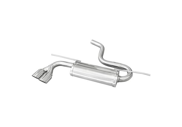 Escape Inoxcar para Volkswagen Golf VII 1.4 125pk 2013- 2x80mm Racing 