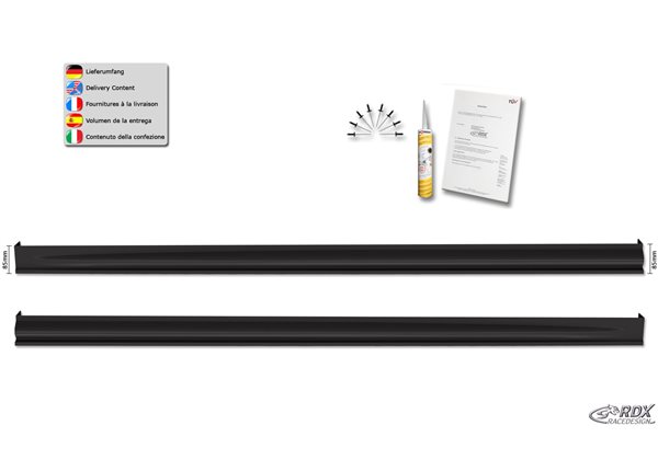 Juego taloneras laterales rdx abs plastico dodge caliber "edition" 