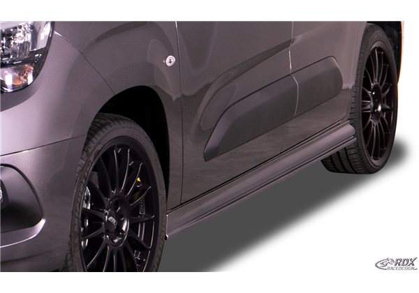 Juego taloneras laterales rdx abs plastico opel combo life & cargo 2018+ "edition" 