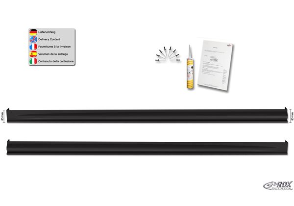 Juego taloneras laterales rdx abs plastico opel combo life & cargo 2018+ "edition" 