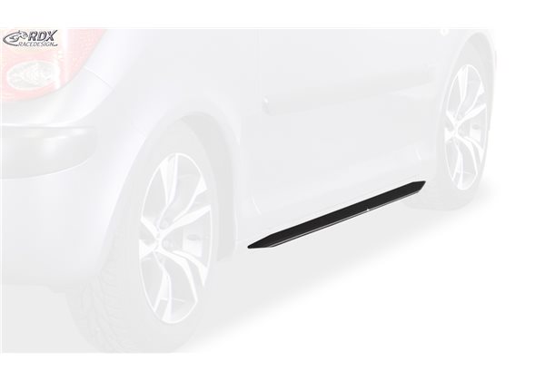 Juego taloneras laterales rdx abs plastico peugeot 1007 "slim" 