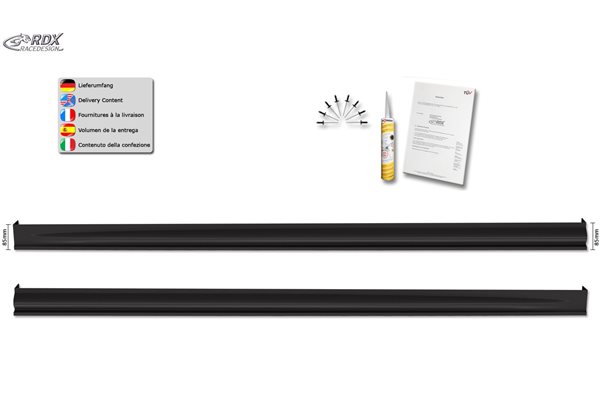 Juego taloneras laterales rdx abs plastico vw caddy 2k maxi (2003-2020) "edition" 