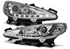 Juego De Faros Delanteros Peugeot 207 05.06-06.12 Daylight Chrome W/motor