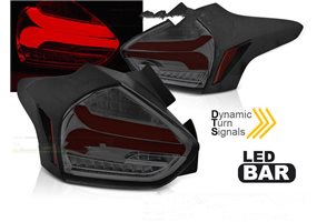 Juego De Pilotos Led Ford Focus 3 15-18 Hatchback Smoke Red Seq Led 