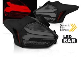 Juego De Pilotos Led Ford Focus 3 15-18 Hatchback Black Smoke Seq Led 