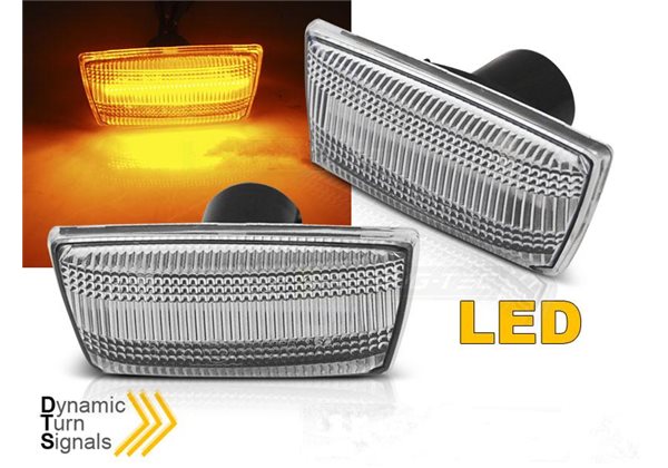 Intermitentes Opel Astra H/ Corsa D/ Insignia/ Zafira White Led Seq