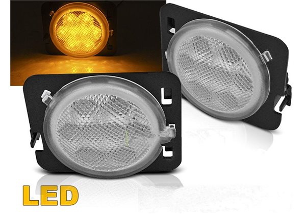 Intermitentes Chrysler Jeep Wrangler Jk 07-18 Led Chrome