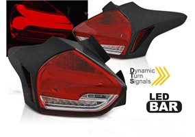 Juego De Pilotos Led Ford Focus 3 15-18 Hatchback Red White Seq Led 