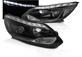 Juego De Faros Delanteros Ford Focus Mk3 11- 10.14 Led Black