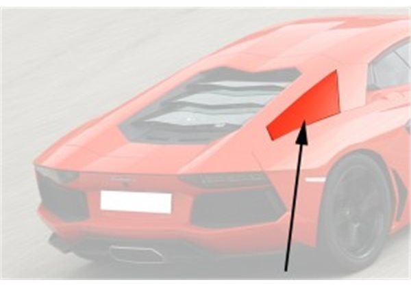 Carcasa trasera panel Lamborghini Aventador S2 Carbon Fiber Rear Side Panels