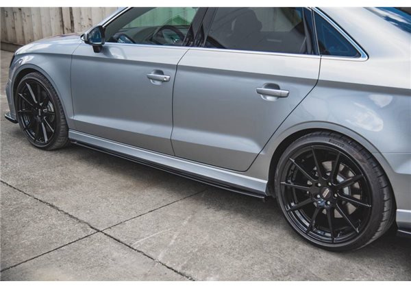 Añadidos taloneras V.2 Audi S3 / A3 S-line Sedan 8v Facelift Maxtondesign