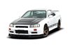 Paragolpes delantero Nissan Skyline R34 Gtr (without Diffuser) Gtr Look Maxtondesign