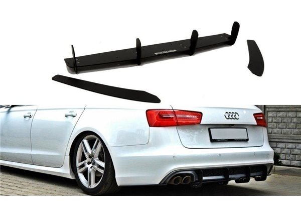 Añadido difusor Audi A6 S-line C7 (exhaust 1x2) Maxtondesign