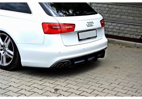 Añadido difusor Audi A6 S-line C7 (exhaust 1x2) Maxtondesign