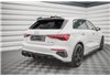 Añadido + colas de escape imitacion Audi A3 S-line Sportback 8y Maxtondesign