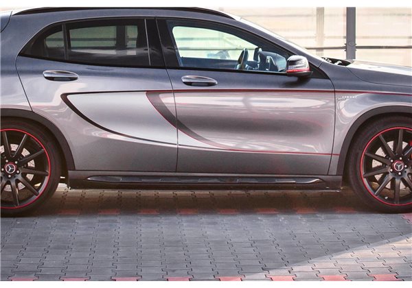 Añadidos Taloneras Laterales Mercedes-benz Gla 45 Amg Suv (x156) Vor Facelift (2014-2017) Maxtondesign