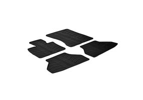 Alfombrilla goma Gledring BMW X6 2008-2014 (4 piezas+clips montaje) 