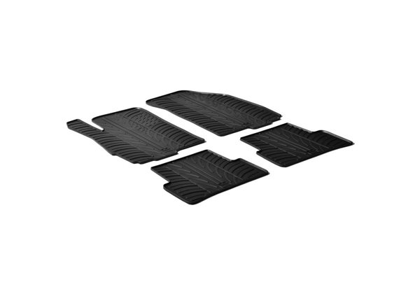 Alfombrilla goma Gledring Chevrolet Aveo 2011- (4 piezas) 