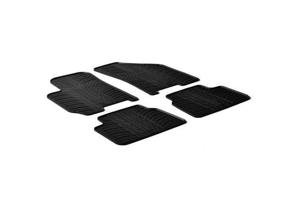 Alfombrilla goma Gledring Chevrolet Lacetti 2004- (4 piezas) 