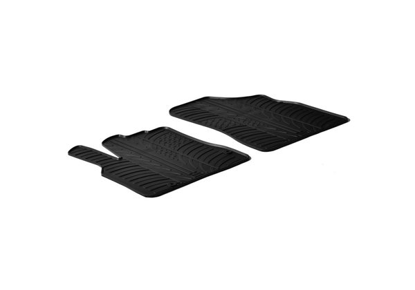 Alfombrilla goma Gledring Citroen Berlingo / Peugeot Partner 2008-2018 (2 piezas+clips montaje)