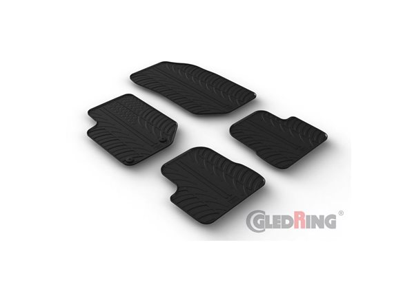 Alfombrilla goma Gledring Citroën DS3 Crossback 2019- excl. Electric (4 piezas+clips montaje) 