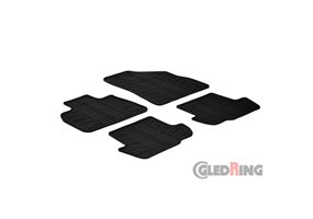Alfombrilla goma Gledring Citroen DS5 2012- (4 piezas+clips montaje) 