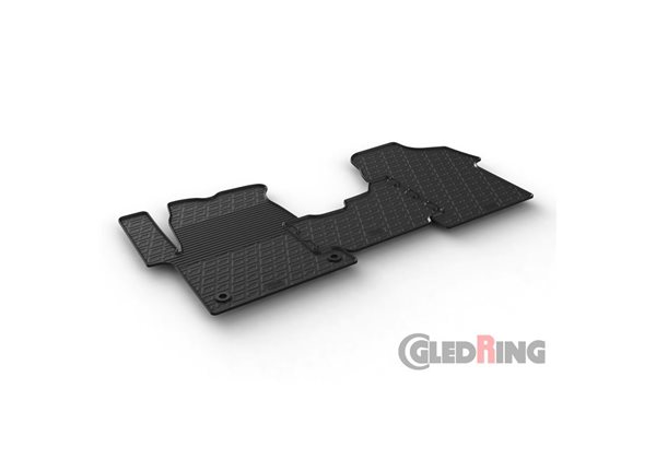 Alfombrilla goma Gledring Citroen Jumpy / Peugeot Expert / Toyota Proace 2016- & Opel Vivaro Cargo 2019- (3 piezas+clips montaje