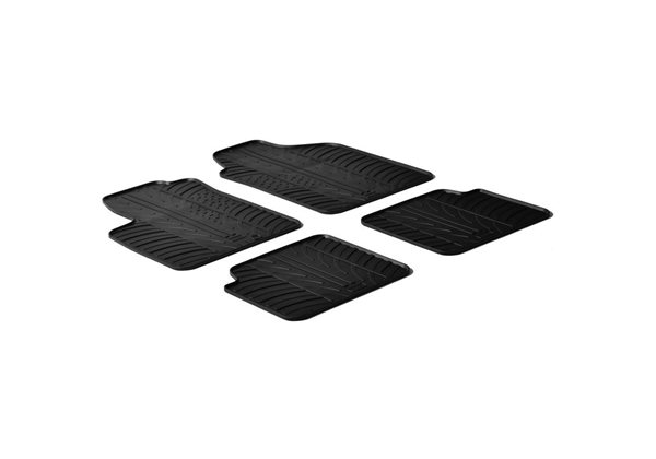 Alfombrilla goma Gledring Fiat 500 2007-2012 (4 piezas) 
