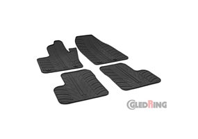 Alfombrilla goma Gledring Fiat 500X 2015- & Jeep Renegade na 02/2015- (4 piezas+clips montaje) 