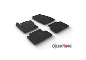 Alfombrilla goma Gledring Ford C-Max 2015- (4 piezas+clips montaje) 