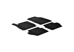 Alfombrilla goma Gledring Ford Fiesta VII 2008-2017 (4 piezas+clips montaje) 