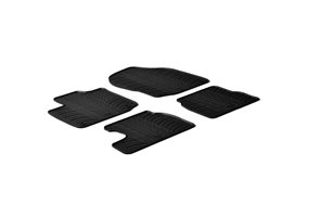 Alfombrilla goma Gledring Honda Civic Benzine 2012-2017 (4 piezas+clips montaje) 