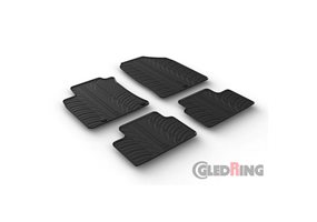 Alfombrilla goma Gledring Hyundai i30 2/2017- (4 piezas+clips montaje) 
