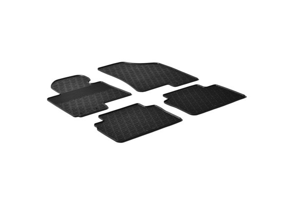 Alfombrilla goma Gledring Hyundai ix35 / Kia Sportage 5 pueras 2010-2016 (4 piezas+clips montaje) 