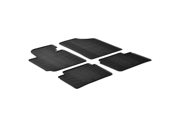 Alfombrilla goma Gledring Hyundai Veloster 2011- (4 piezas) 
